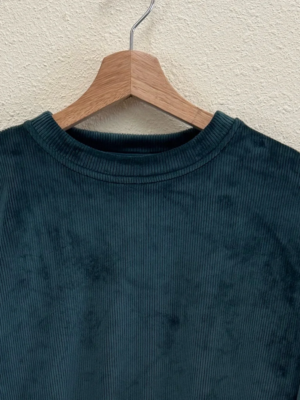 Athleta Girl Cozy Rib Pine Green Crewneck Sweatshirt Size XS/6